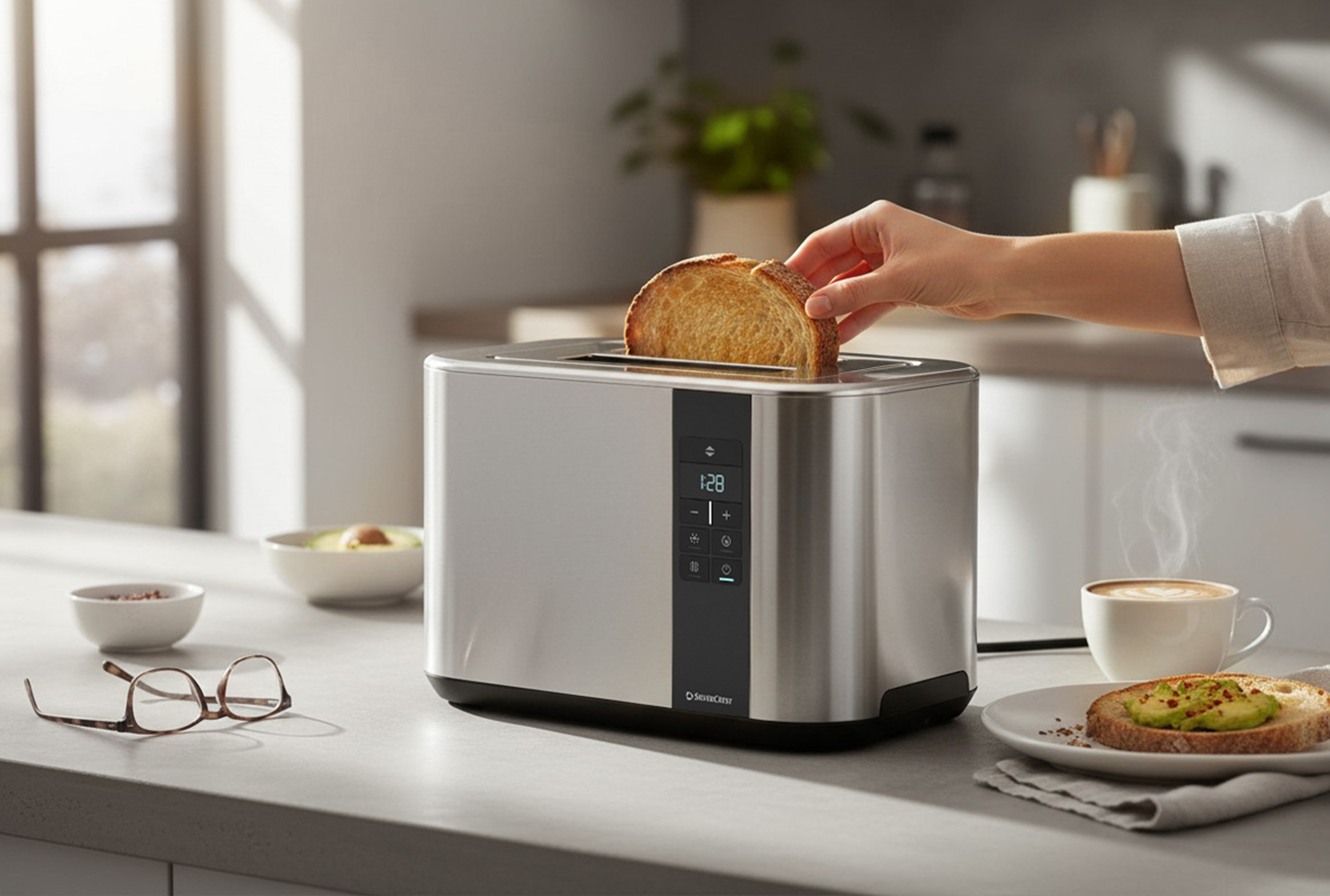 Digitaler 2-Schlitz Toaster